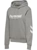 Hummel Verstellbare Taille Kapuzenpullover Hmllegacy Damen in GREY MELANGE