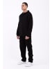 Megaman Jogginganzug Set Jogger Pullover Oversize Fit in Schwarz