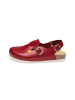VITAFORM Echt Leder Clogs in rot WS