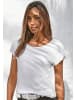 Vivance by Lascana Kurzarmshirt in creme, schwarz