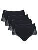 Sloggi Slip 4er Pack in Schwarz