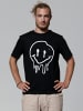 wat? Apparel T-Shirt Smiley in Schwarz