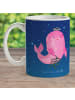 Mr. & Mrs. Panda Kaffeetasse Sternzeichen Jungfrau ohne Spruch in Sternenhimmel Blau