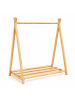 relaxdays Kinderkleiderständer in Natur - (B)112 x (H)111,5 x (T)48 cm