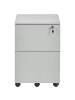 Beliani Büroschrank JOHNSON in Grau/Schwarz - (W) 40 x (H) 62 x (L) 40 cm