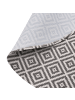 Beliani Outdoorteppich THRISSUR in Grau/Weiß - (W) 160 x (L) 160 cm