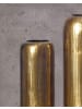 FineBuy Blumentopf in Gold / Aluminium / 16x16x40