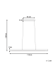 Beliani Pendelleuchten STEWARTS in Braun - (W) 115 x (H) 125 x (L) 6 cm