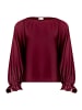 Vera Mont Satin-Bluse mit Fledermausärmeln in Deep Dahlia