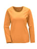GOLDNER T-Shirt mit Rundhals in safran