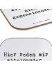 Mr. & Mrs. Panda Untersetzer Spruch Konflikte friedlich lösen mi... in Weiß