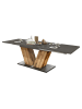 58 aufm Kessel ESSTISCH ausziehbar Elena 160x90x76 Plankeneiche/Graphit