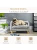 Pawhut Hundesofa Dunkelgrau 64B x 45T x 36H cm