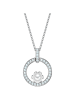 Rafaela Donata Kette aus Sterling Silber mit Zirkonia Muschelkernperle in silber