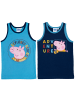Peppa Pig 2er Pack Peppa Wutz Unterhemd in blau