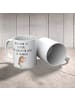 Mr. & Mrs. Panda Kaffeebecher Igel Wein mit Spruch in Weiß