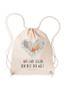 Mr. & Mrs. Panda Stoffrucksack Mäuse Herz mit Spruch in Creme