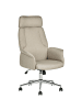 Beliani Bürostuhl PILOT in Beige/Silber - (W) 72 x (H) 117 x (L) 72 cm