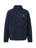 CASH-MERE.CH Retro-Fleece-Jacke aus recyceltem Polyester in Navy Blau
