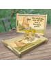 Mr. & Mrs. Panda betttablett Schnabeltier Mut Design mit Spruch in Weiß