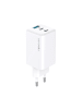 FOREVER Forever TC-08-65ACC GaN PD QC Ladegerät 2x USB-C 1x USB 65W weiß