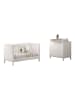 58 aufm Kessel BABYZIMMER SET Keely Kiefer & MDF weiß Baby-/Juniorbett Wickelkommode