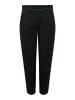JACQUELINE de YONG Hose regulär fit elastischer Bund Seitentaschen in Schwarz