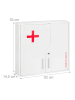 relaxdays Medizinschrank in Weiß - (B)53 x (H)53 x (T)14,5 cm
