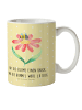 Mr. & Mrs. Panda Pott Hummel Blume mit Spruch in Gelb Pastell