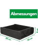 Novaliv Novaliv Holzkiste Vintage Schwarz 30 x 25 x 8 cm Alte Ziegelform Holz in Schwarz