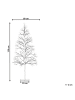 Beliani LED Deko LONKARI in Braun - (W) 60 x (H) 150 x (L) 60 cm