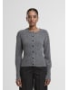 Noisy may Gestrickte Strickjacke in medium grey melange