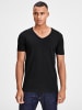 Jack & Jones 3er-Set  T-Shirt in Schwarz/schwarz/weiß