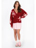 myMo Cardigan in burgundy