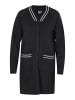 DreiMaster Damen Cardigan in Schwarz Weiss Streifen