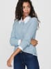 ONLY Einfarbiger Basic Strickpullover ONLGEENA in Blau