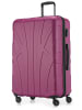 suitline Großer Reisekoffer Trolley erweiterbar XL Koffer 4 Rollen TSA 110 L in Magenta