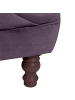 58 aufm Kessel CHESTERFIELD Sofa 3-Sitzer Kaylin Samtvelours purple