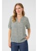 Kaffe Kurzarm-Bluse BPmette Regular fit in Grey Graphic Stripes