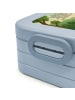 Mr. & Mrs. Panda MEPAL Bentobox Einhörner Umarmen Design mit Spruch in Blau Pastell