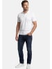 Ragman Poloshirt Basic in Weiß / schwarz
