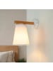 Licht-Erlebnisse Wandlampe (B)13 x (H)22 cm in Holz WeißHolz Weiß