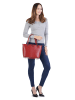Cluty Handtasche echt Leder in rot