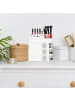 relaxdays Make Up Organizer in Weiß - (B)26 x (H)27,5 x (T)21 cm