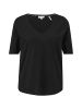 s.Oliver T-Shirt kurzarm in Schwarz