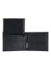 oxmox Leather Geldbörse RFID Schutz Leder 12 cm schwarz-freedom cross