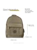 Bag Street Cityrucksack, Freizeitrucksack Nylon stone, grau ca. 26cm breit ca. 30cm hoch
