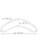 Theraline Stillkissenbezug 190 cm in Lila