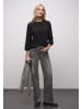 Street One Jacquard Shirt in Schwarz