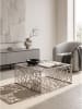 KADIMA DESIGN Couchtisch quadratisch, lackiertes Aluminium, handgefertigt in Silber
